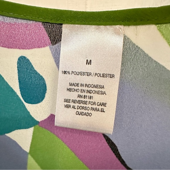 Naomi Swirl Blouse with Shell M - Picture 8 of 9